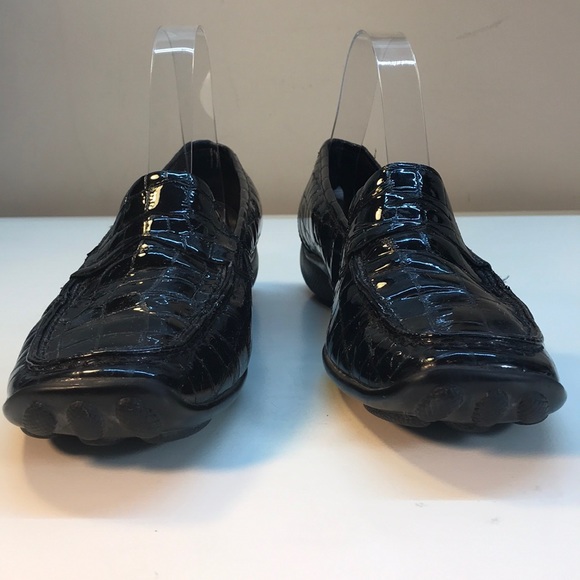 Sesto Meucci Black Patent Leather Shoes Size 8.5 N - Picture 3 of 8